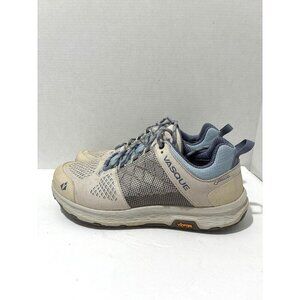 Vasque Breeze LT Low GTX Womens hiking Vibram shoes light grey/blue color size 8